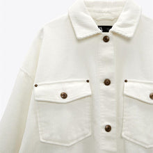 画像をギャラリービューアに読み込む, ZARA ザラ コーデュロイシャツジャケット レデイース  8372024