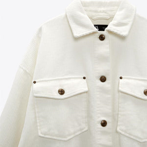 ZARA ザラ コーデュロイシャツジャケット レデイース  8372024