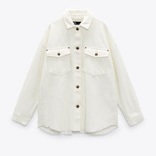 画像をギャラリービューアに読み込む, ZARA ザラ コーデュロイシャツジャケット レデイース  8372024