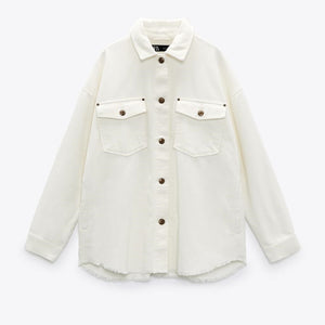 ZARA ザラ コーデュロイシャツジャケット レデイース  8372024