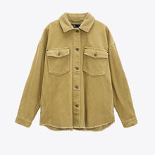 画像をギャラリービューアに読み込む, ZARA ザラ コーデュロイシャツジャケット レデイース  8372024
