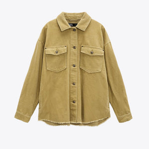 ZARA ザラ コーデュロイシャツジャケット レデイース  8372024