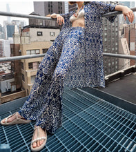 画像をギャラリービューアに読み込む, ZARA ザラ トルコ風プリントチュニック+プリントワイドチューブパンツレデイース98329414