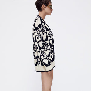 ZARA ザラ Vネックニットカーディガンセータージャケット レデイース 5802106
