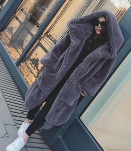 20%OFF ロングファーコート♪秋冬韓国アウター、ダウン、ムートンジャケット 秋冬
