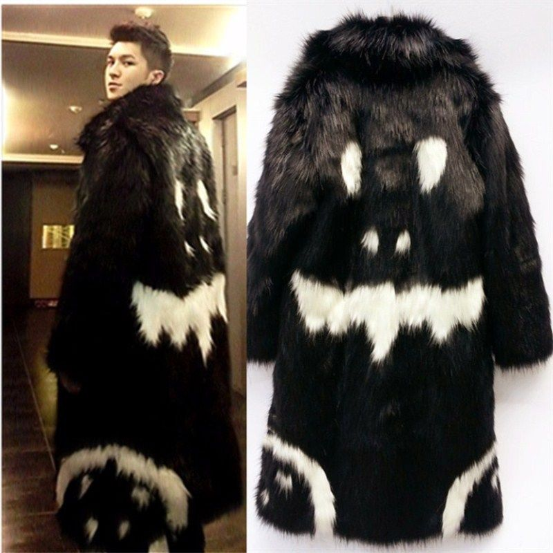 Gドラゴン BIGBANG フェイクーファーコート 普段 着用