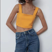 画像をギャラリービューアに読み込む, ZARA ザラクロップドトップスオレンジ色レディース1067152