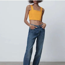 画像をギャラリービューアに読み込む, ZARA ザラクロップドトップスオレンジ色レディース1067152