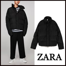 画像をギャラリービューアに読み込む, ZARA  ダウンジャケット パフジャケットブラック 4604311
