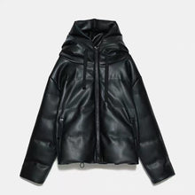 画像をギャラリービューアに読み込む, ZARA レザー風ジャケット ブラック 3046223