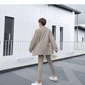 20%OFF 韓国系 メンズ ジャケット セットアップ ギャルソン ヨウジ スーツ上下两点セット