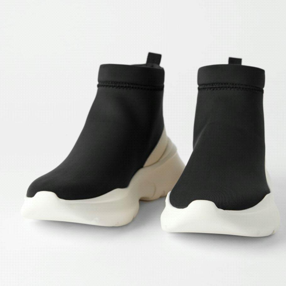 ZARA☆春夏NEW!SOCK-STYLEハイトップスニーカー 6416001