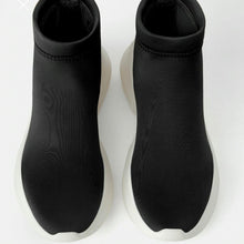 画像をギャラリービューアに読み込む, ZARA☆春夏NEW!SOCK-STYLEハイトップスニーカー 6416001