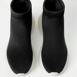 ZARA☆春夏NEW!SOCK-STYLEハイトップスニーカー 6416001