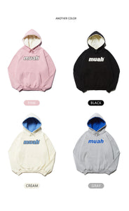 MUAHMUAH COMBI POINT SIGNATURE HOODIE 4色 ダボっと