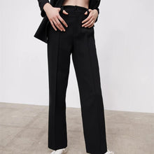 画像をギャラリービューアに読み込む, ZARA ザラフルレングスパンツポリエステルブラックレディース4786061