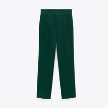 画像をギャラリービューアに読み込む, ZARA ザラフルレングスパンツポリエステルダークグリーンレディース2372915