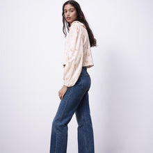 画像をギャラリービューアに読み込む, ZARA ザラタイダイ クロップドトップスコットンエクリュレディース0881018