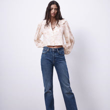 画像をギャラリービューアに読み込む, ZARA ザラタイダイ クロップドトップスコットンエクリュレディース0881018